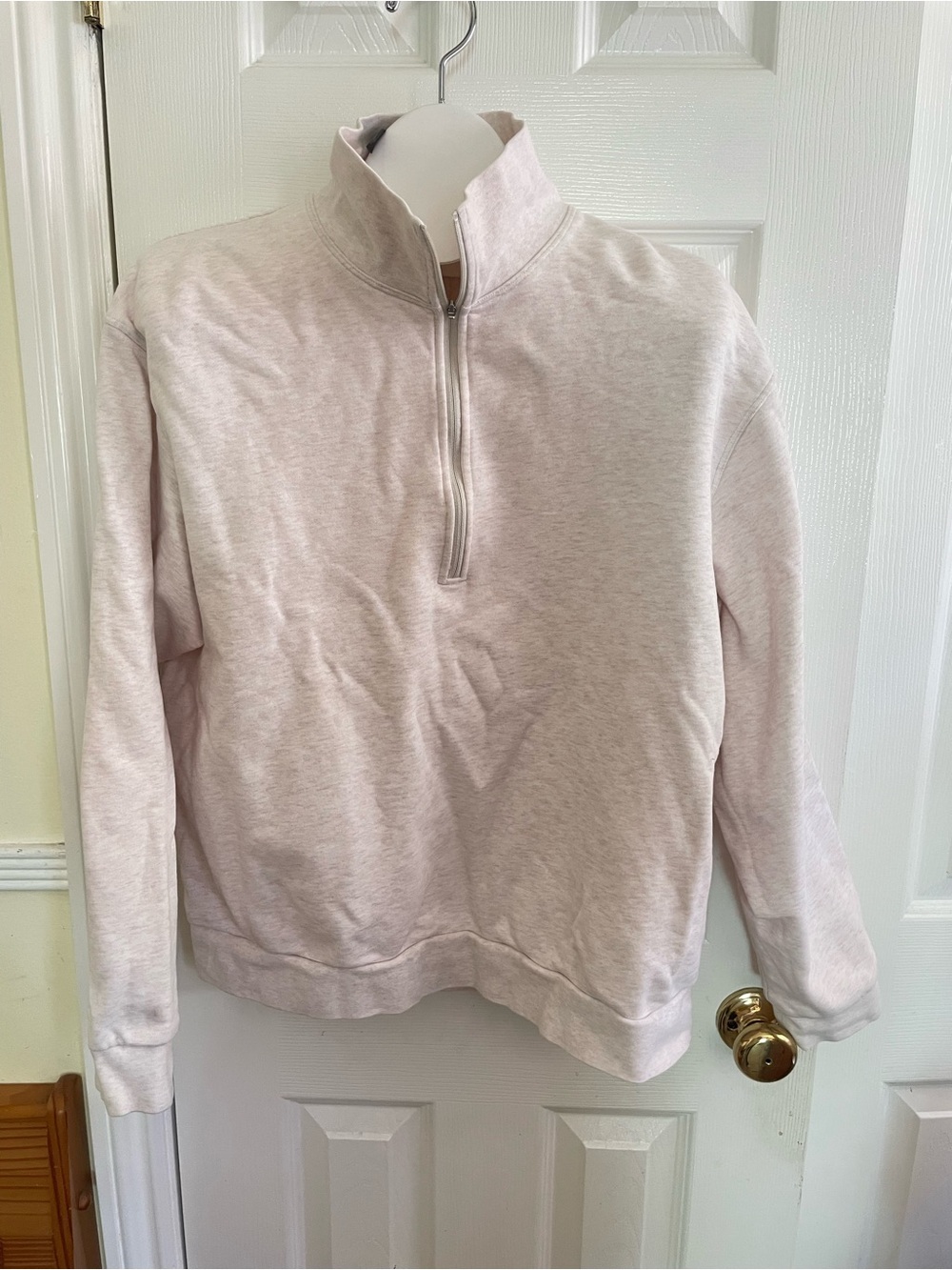 Lulumelon Lights Pink Quarter-Zip Pullover Sweatshirt